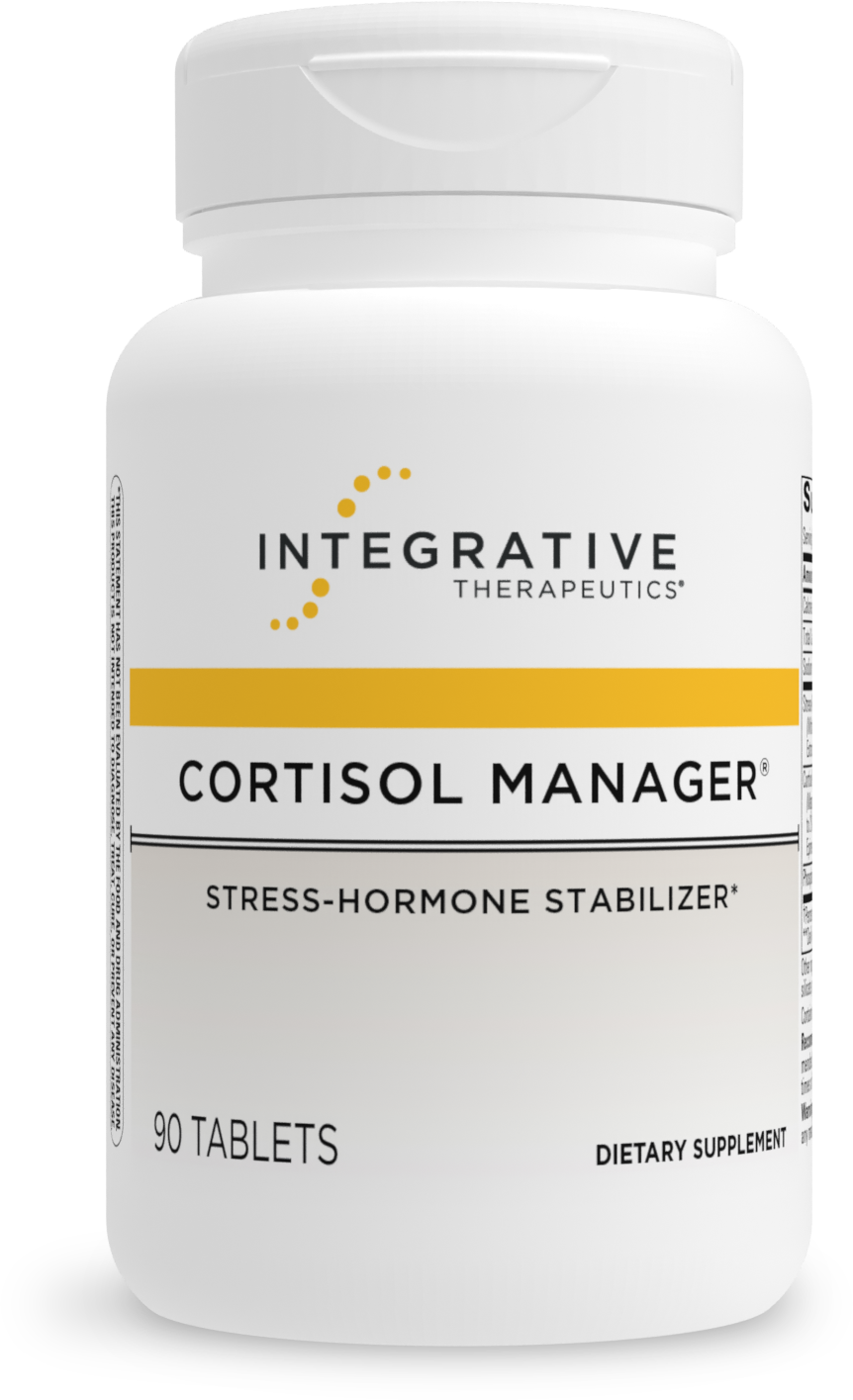 Integrative Therapeutics Cortisol Manager - Adrenal Health Support Supplement for Healthy Stress Response* - Vegan, Dairy-Free & Gluten-Free - 90 Capsules (45 Servings)